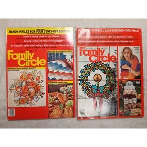 Vintage Family Circle Magazine Lot of 2  July / August  1976